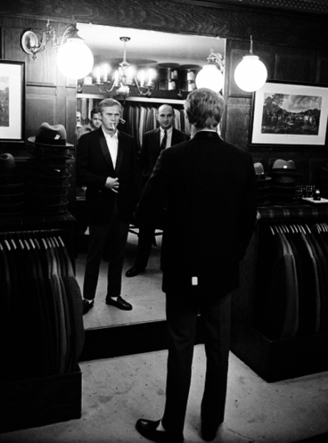 Steve McQueen Shops For Suits